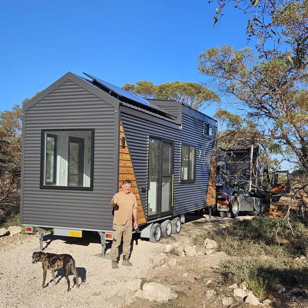 LJM Tiny Home delivered to Tailem Bend SA
